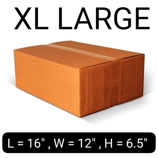 Plain Packing Box Size XL LARGE (L=16 X W=12 X H=6.5) Inch-Plain Packing Box Bundle of 10 & 20 Box -Shipping Boxes ,Packing Material