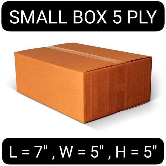 Heavy Duty 5 Ply Box Corrugated Box L X 7=W X 5=H X 5 (inch) Pack of 10 & 20 for Shipping Box ,and Goods Transportation