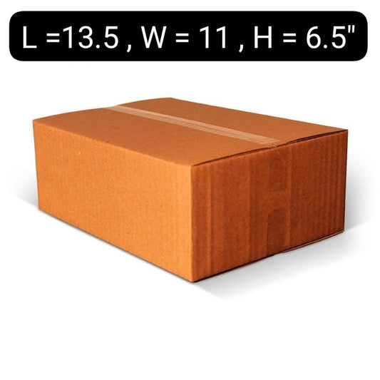 Plain Packing Box Size (L=13.5 X W=11 X H=6.5) Inch-Plain Packing Box Bundle of 10 & 20 Box -Shipping Boxes ,Packing Material