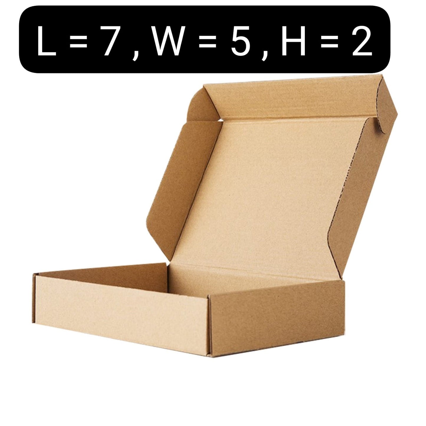 Shipping Box Size (L=7, W=5 , H=2 Plain Packing Boxes Bundle of 10 & 20 Box -Shipping Boxes ,Packing Material-Gift Boxes(Size Inch SHOW HA)